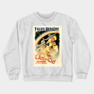 Folies Bergere L Arc en Ciel Ballet Pantomime Theatre Vintage French Crewneck Sweatshirt